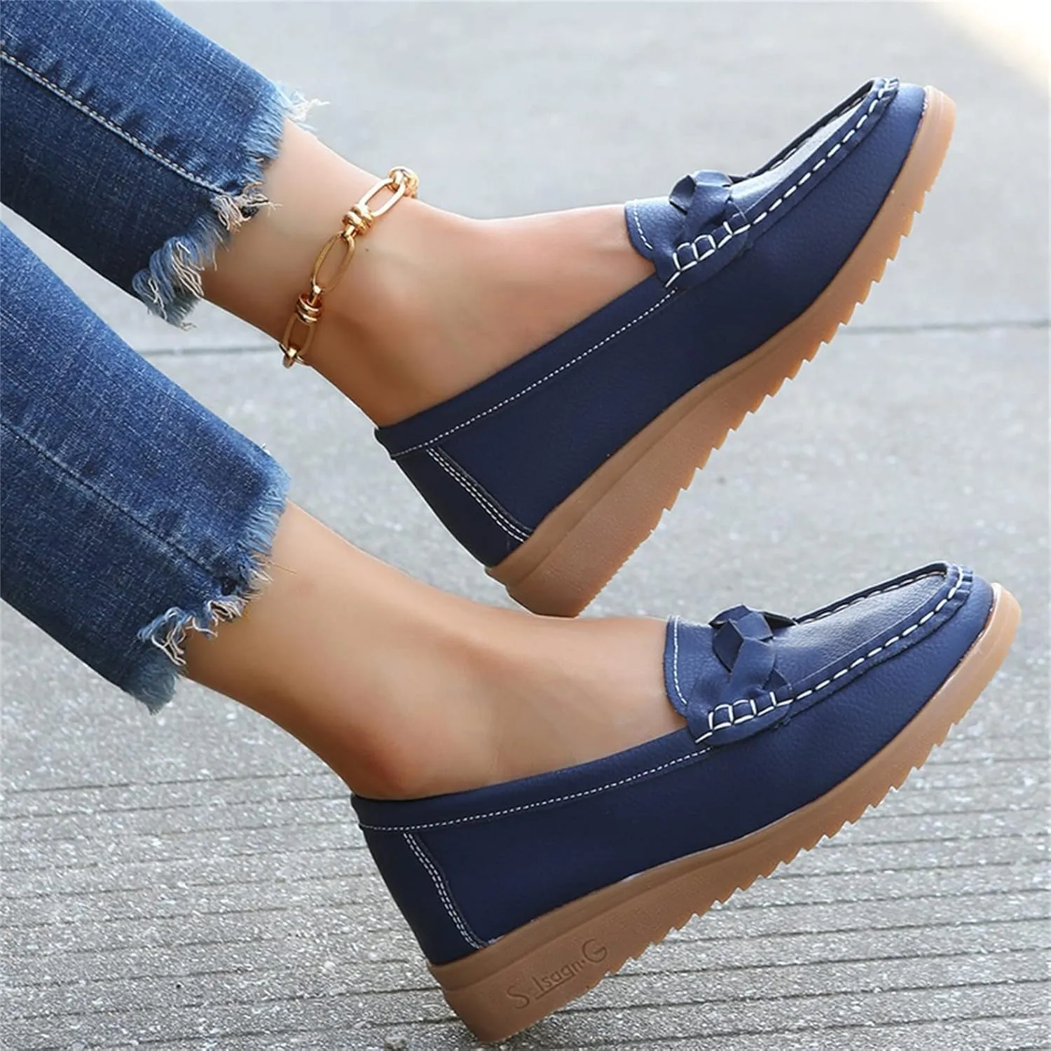 Women’s Loafer Comfortable Office Shoes Dressy Flat Shoes Slip On Shoes Business Shoes Comfy Casual Loafer Work Shoes