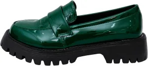 Women's Loafers, Hands Free Slip-on Chunky Lug Sole Dressy Shoes Wide Width Comfortable Casual Boat Shoe Ladies Cushioned Footbed Lightweight Jogging Comfy Walking Footwear for Daily Wear