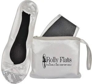 Women's Portable Foldable Ballet Flats Shoes Roll Up Slippers for Travel
